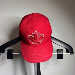 New Era Black and Red  59FIFTY Fitted Cap